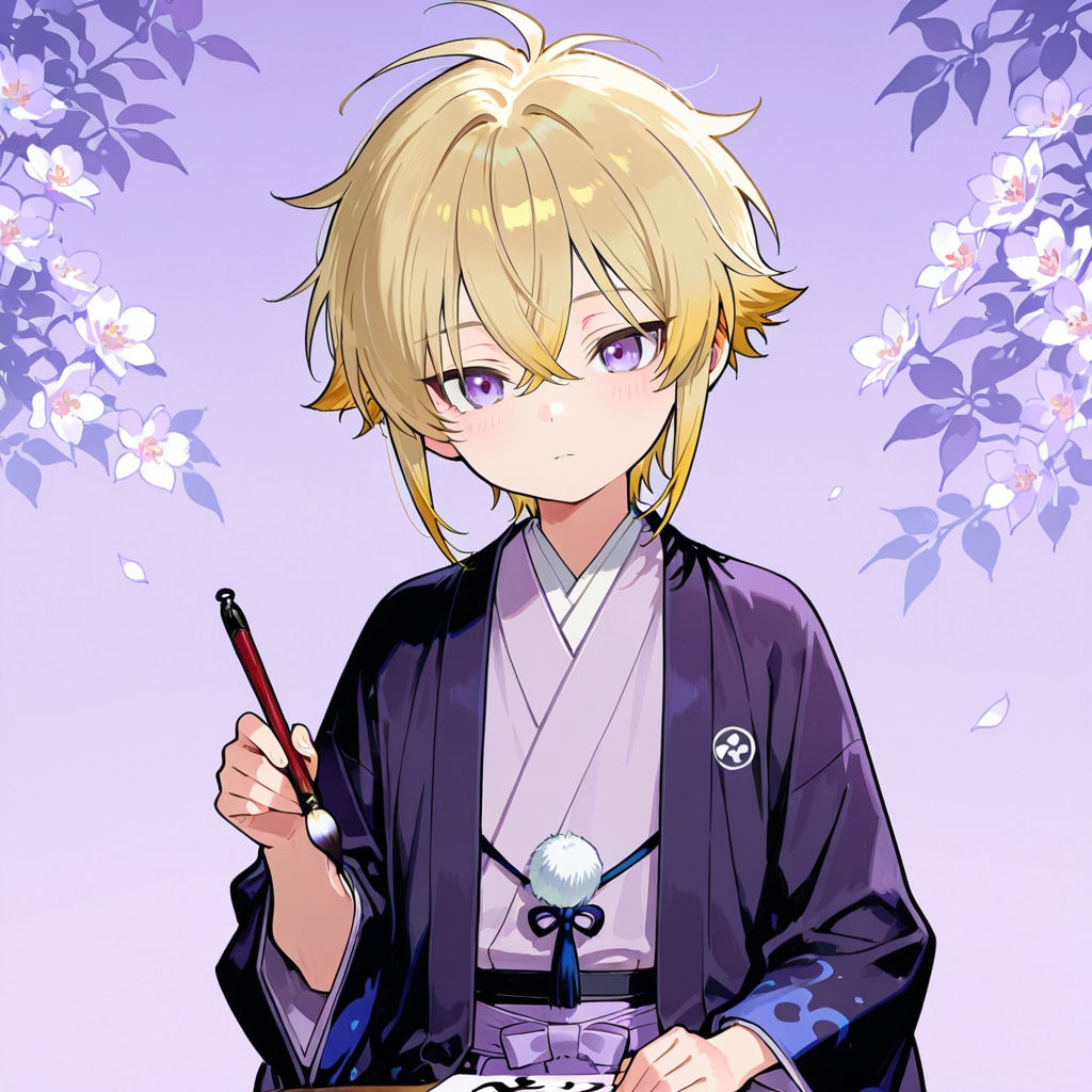 【□色背景で対抗戦】うちの子たちの書初めチャレンジ🫟 | の人気AIイラスト・グラビア