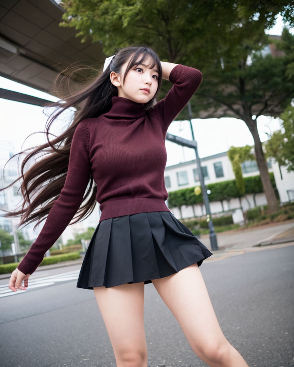 風髪なびかせ選手権