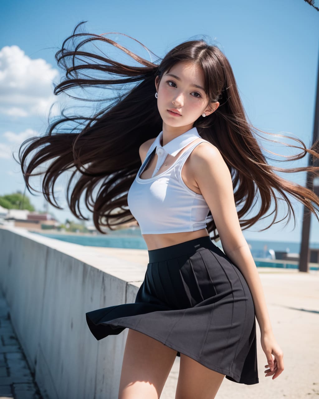 風髪なびかせ選手権