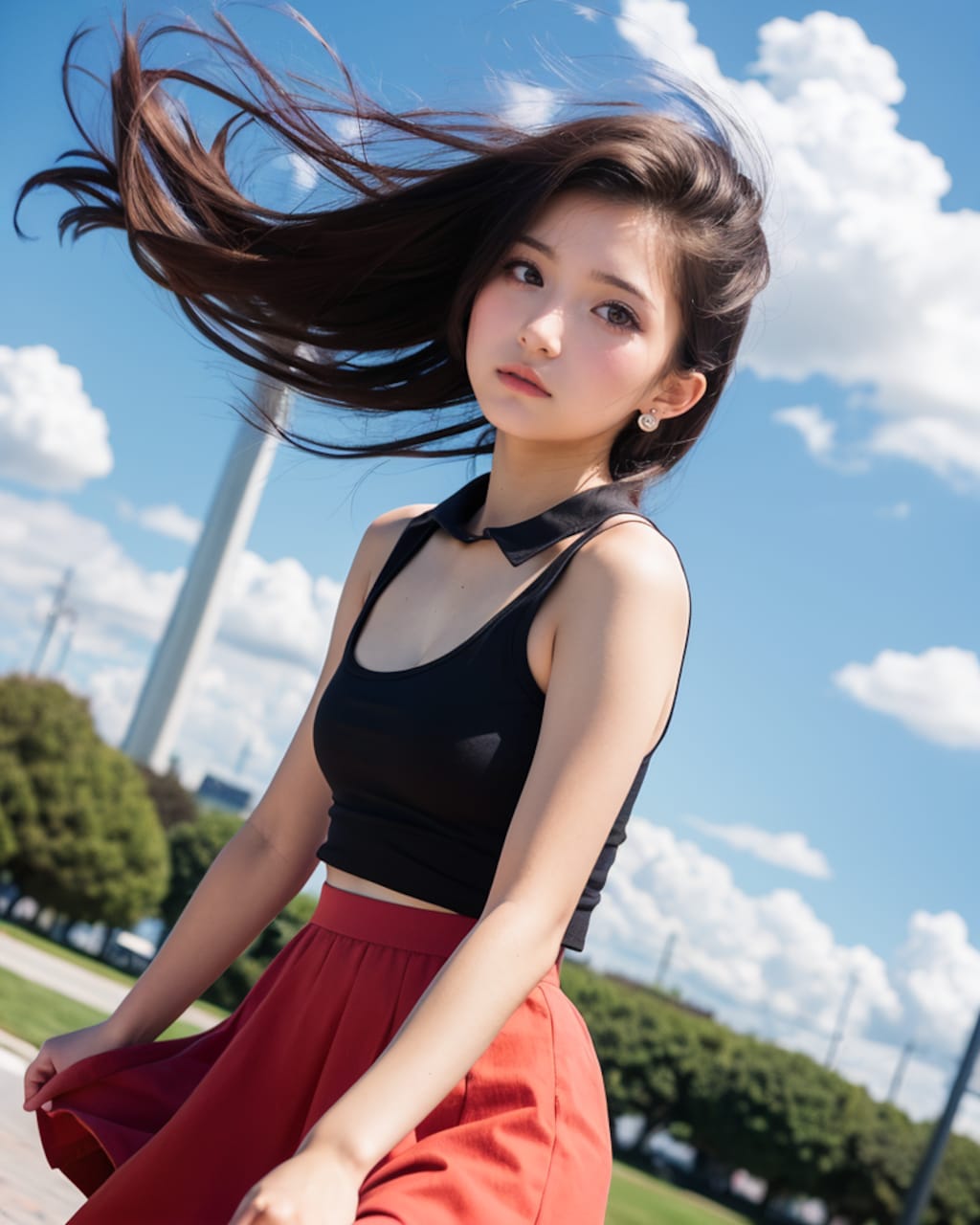 風髪なびかせ選手権