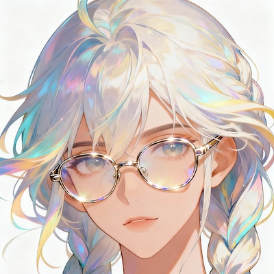 seedreamが考える眼鏡三つ編みの守護神