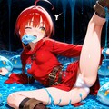 ネバネバスライムに襲われる火魔法使いちゃん 7枚目