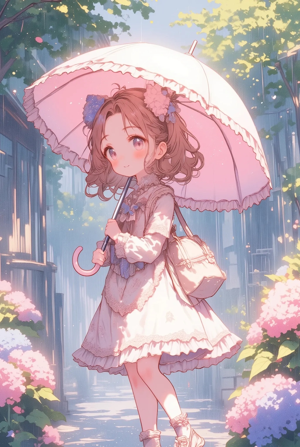 フリフリちゃんのフリフリ傘