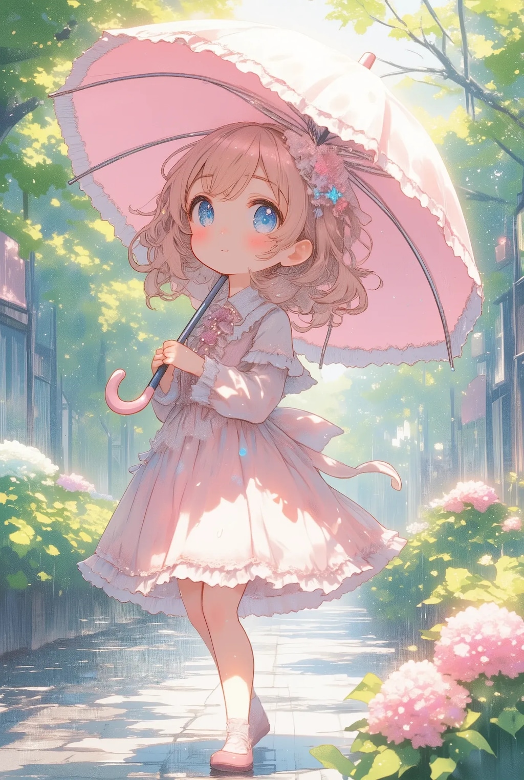 フリフリちゃんのフリフリ傘