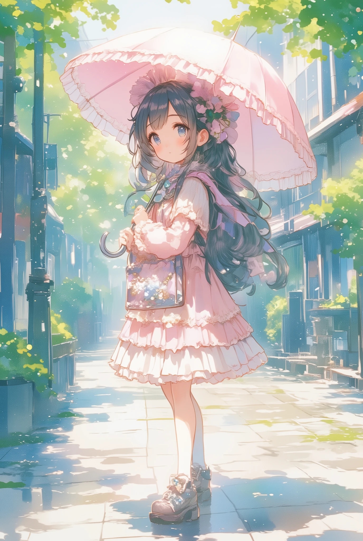フリフリちゃんのフリフリ傘 | の人気AIイラスト・グラビア