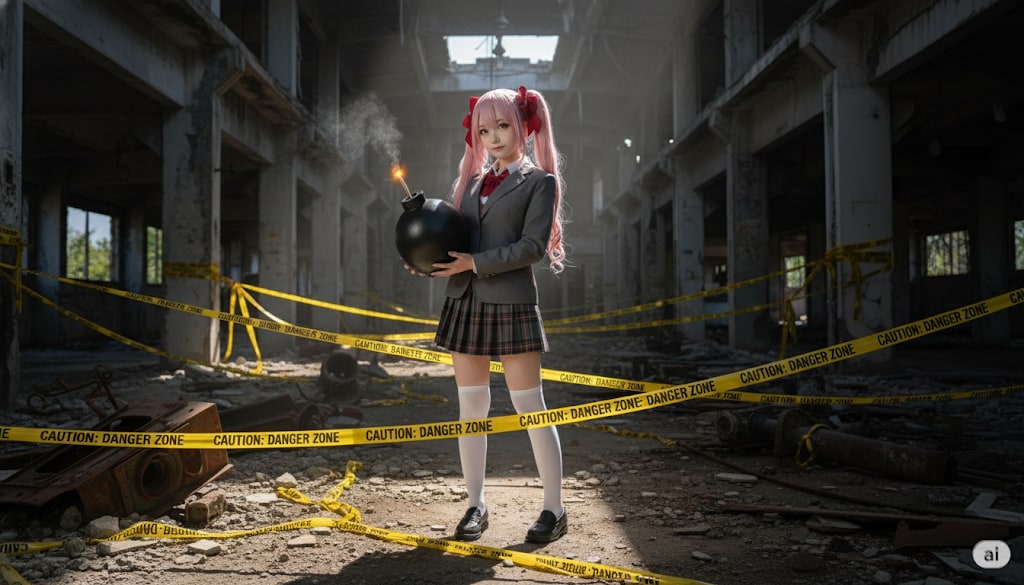 爆弾娘サクラ | の人気AIイラスト・グラビア