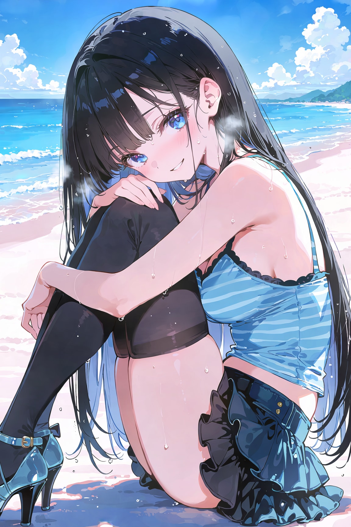 波打ち際の熱気