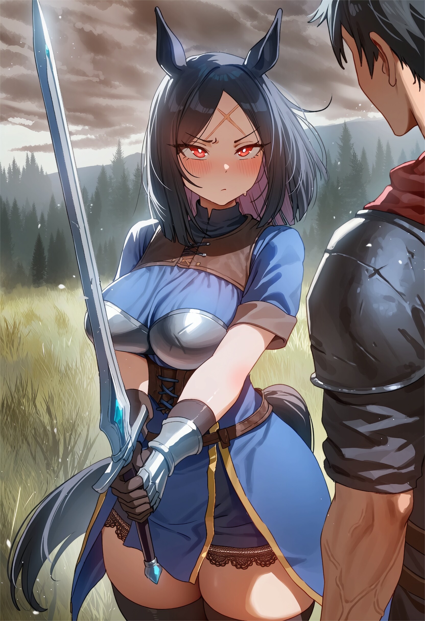 稽古で勝つことが出来れば一つ何でもいうことを聞いてくれるらしい【牝馬軍曹】
