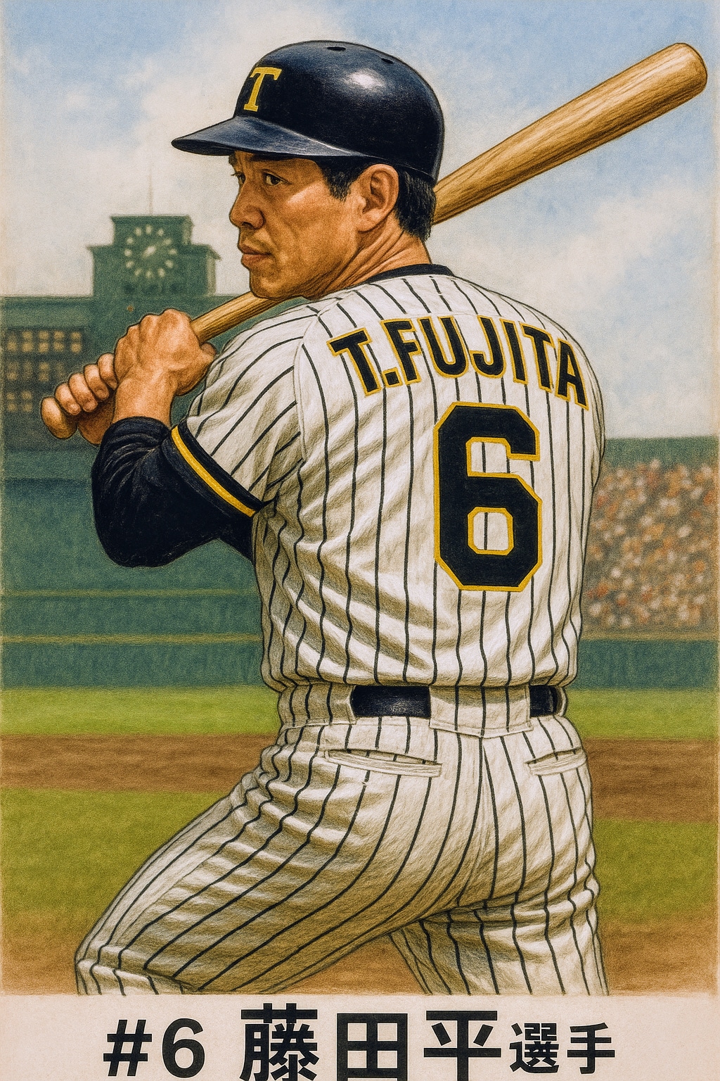 #6.藤田平選手 | の人気AIイラスト・グラビア