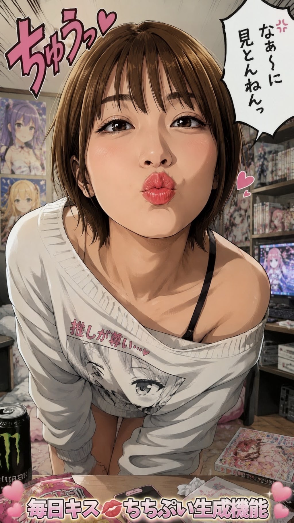 毎日キス💋ちちぷい生成機能
