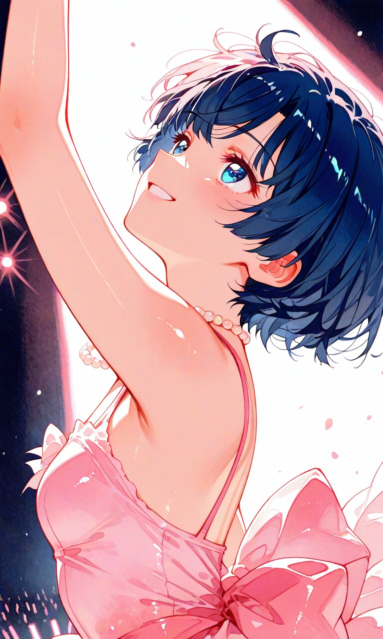 天を見上げる柑菜ちゃん | の人気AIイラスト・グラビア