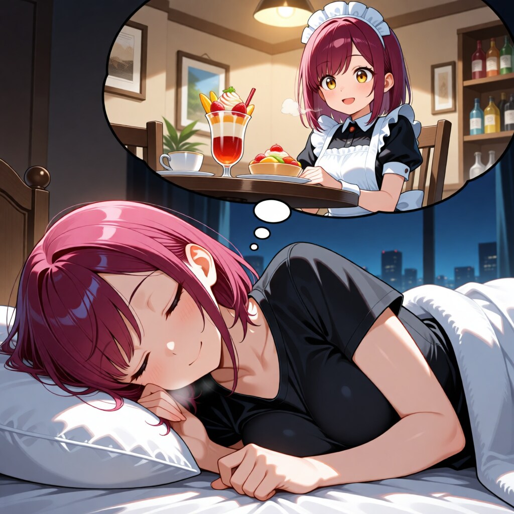 おやすみなさい（挨拶メイドの芽衣ちゃん）