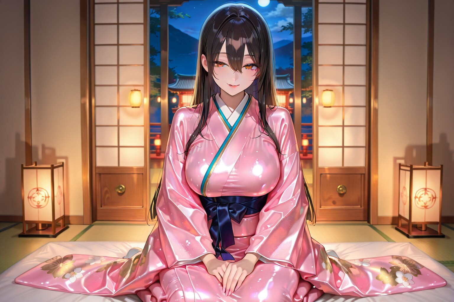 ユリママ　寝支度が整いました