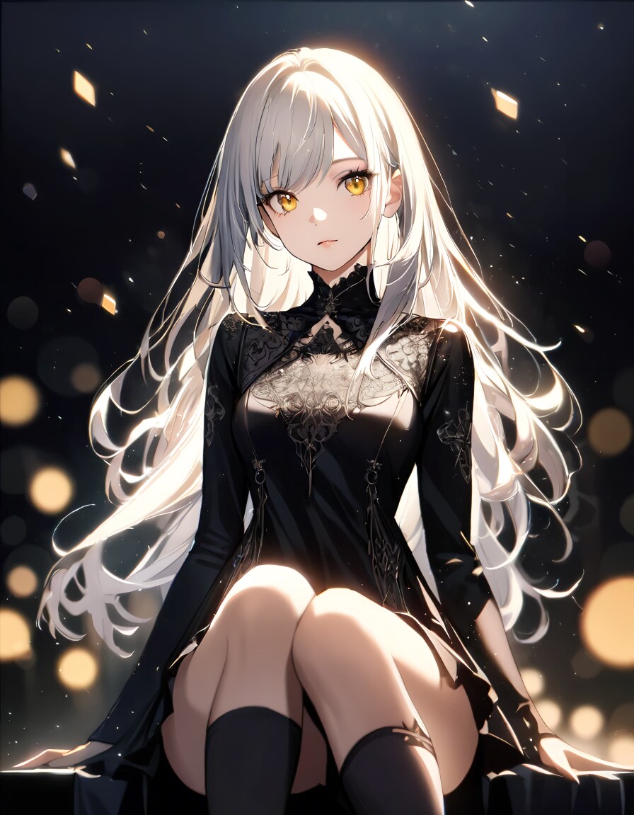 黒ドレス | の人気AIイラスト・グラビア