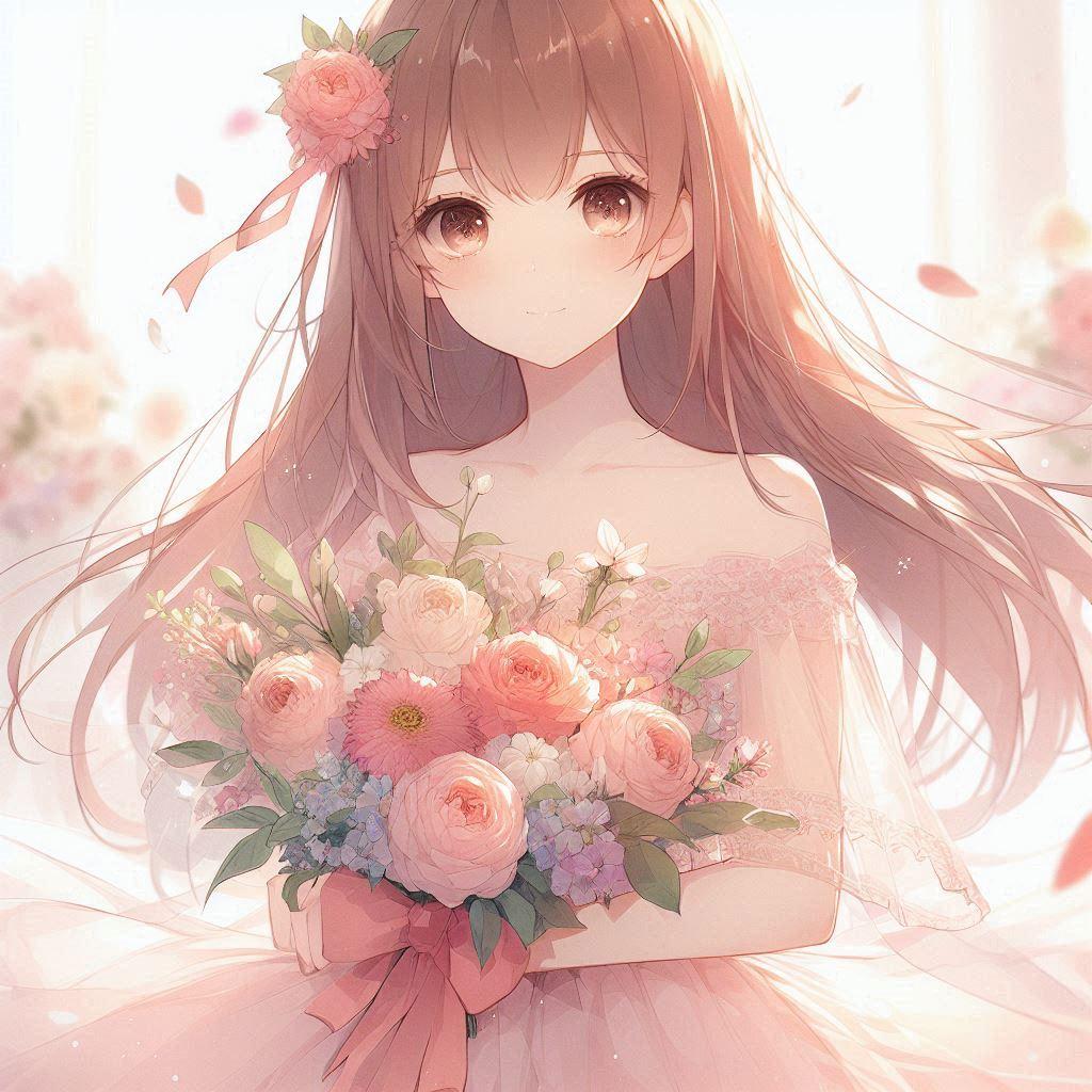 花と女の子 | の人気AIイラスト・グラビア