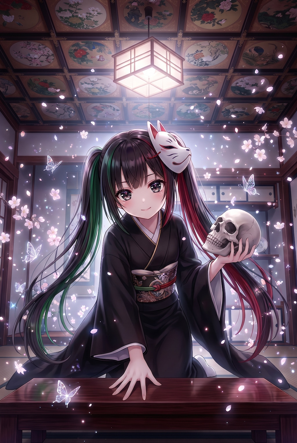 狐灯影絵