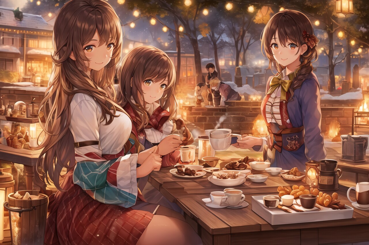 オープンカフェ・チョコパーティ