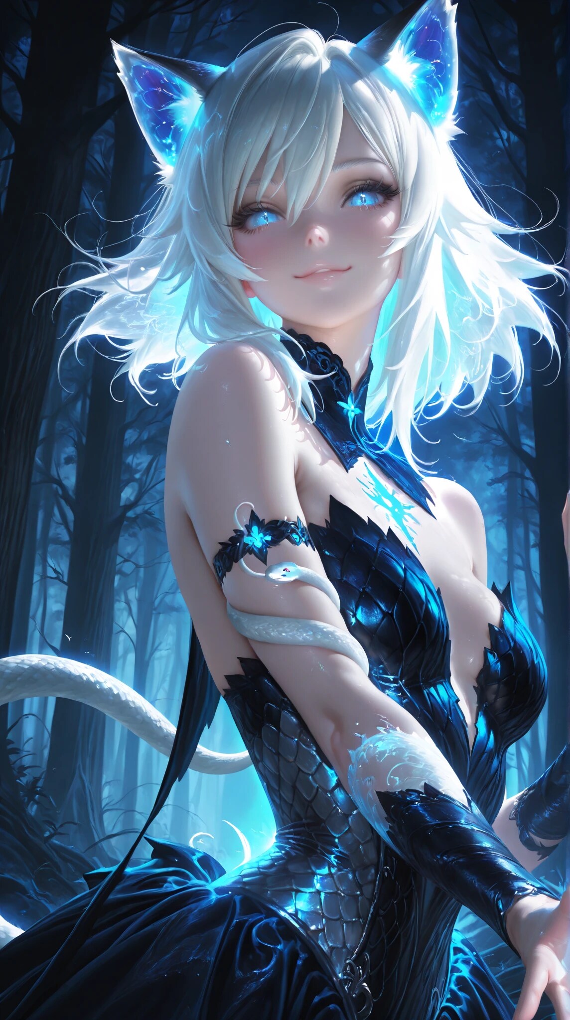 蛇女なシロ | の人気AIイラスト・グラビア