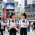 スパッツで渋谷交差点 4枚目