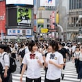 スパッツで渋谷交差点 2枚目
