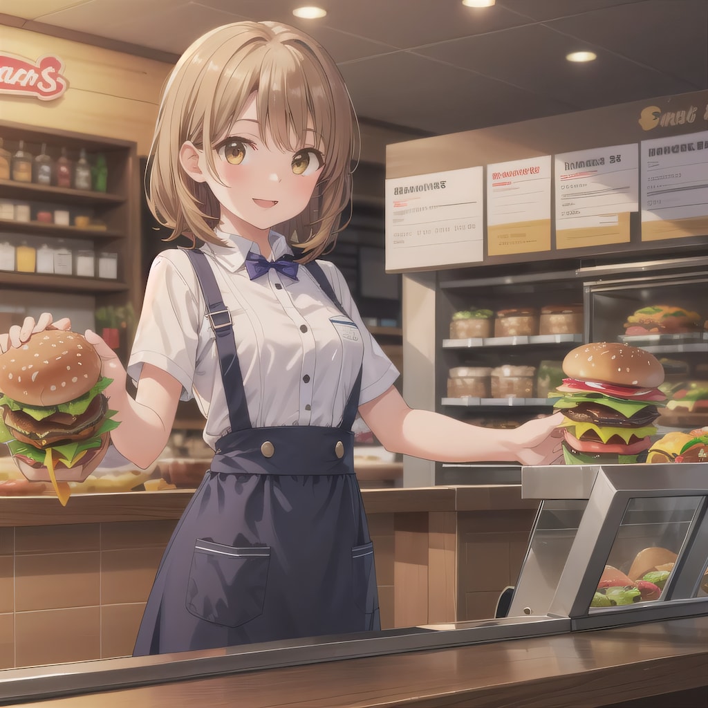 茶髪ボブでクルーの少女８