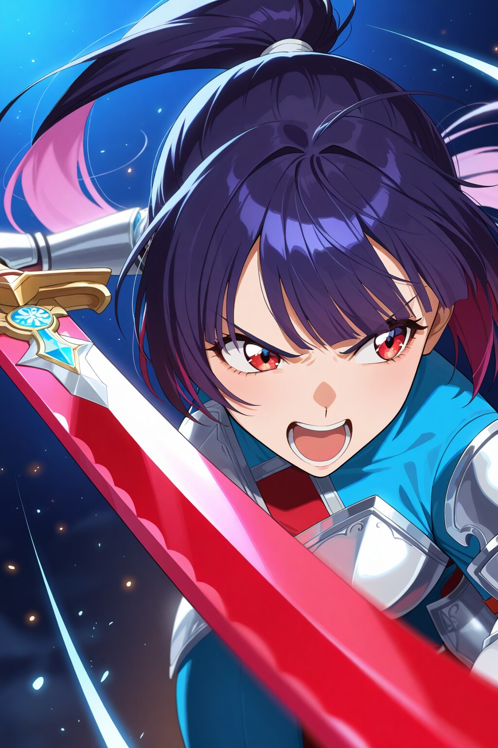 闘うポニテ騎士