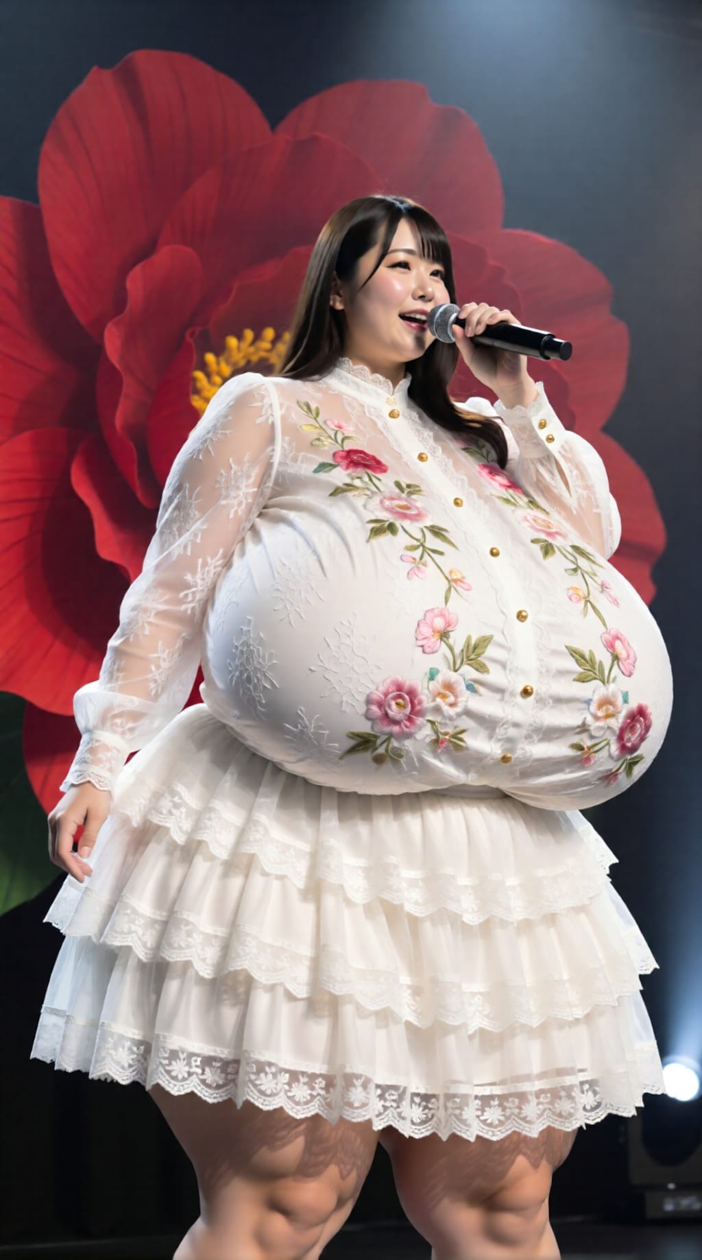 胸ばかり気になるアイドル