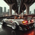AE86オープンカーのドリ車 3枚目