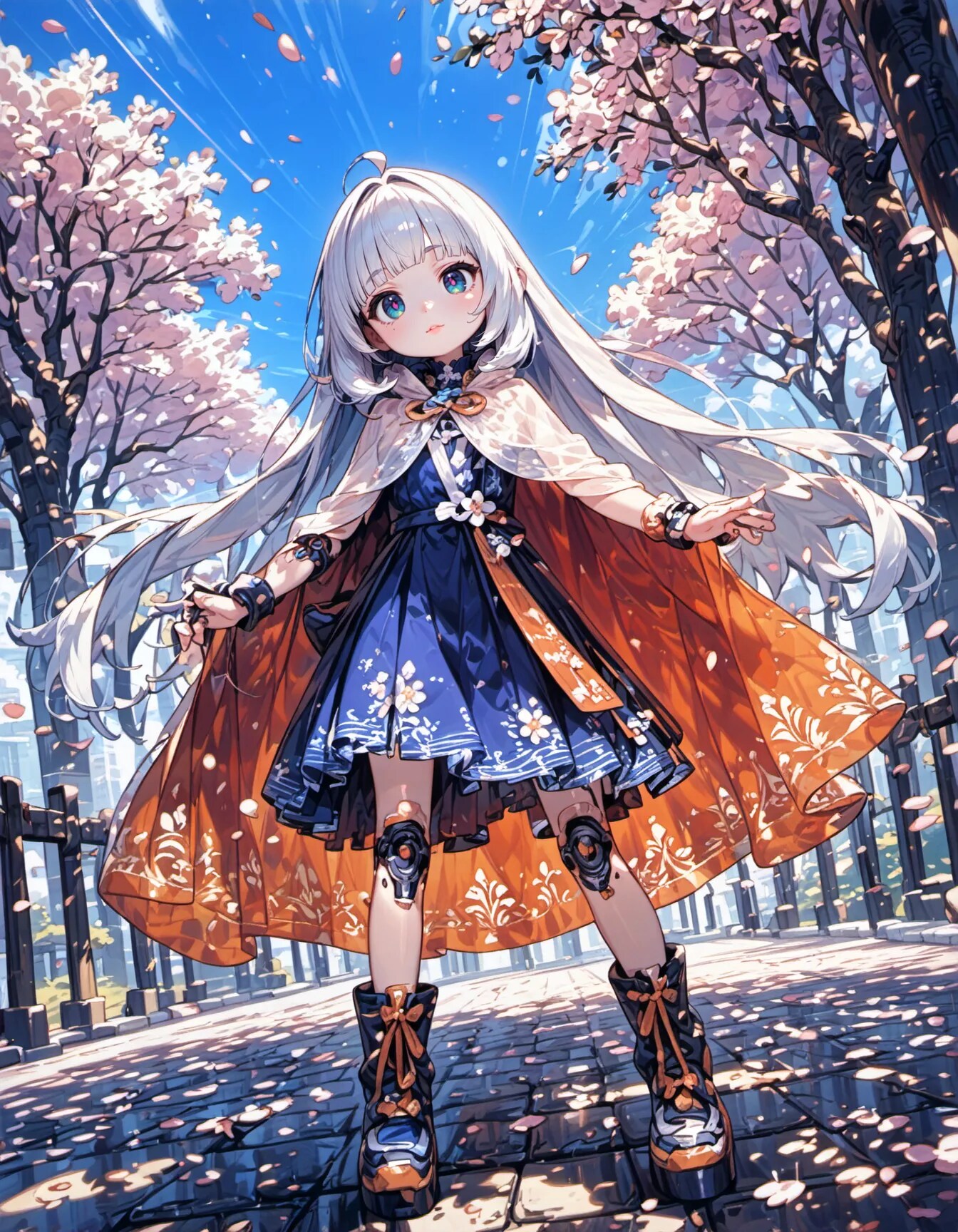 Petals Beneath Her Gravity | の人気AIイラスト・グラビア