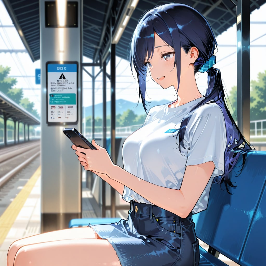 電車を待つ七瀬　172