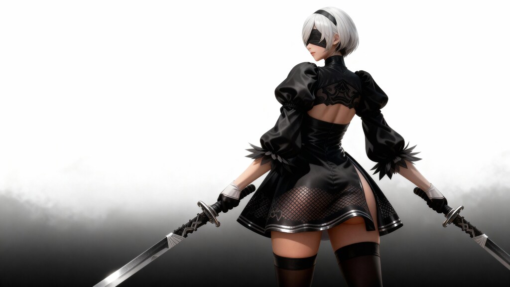 『NieR:Automata』2B (『ニーアオートマタ』ヨルハ二号B型) 放熱スカート装着