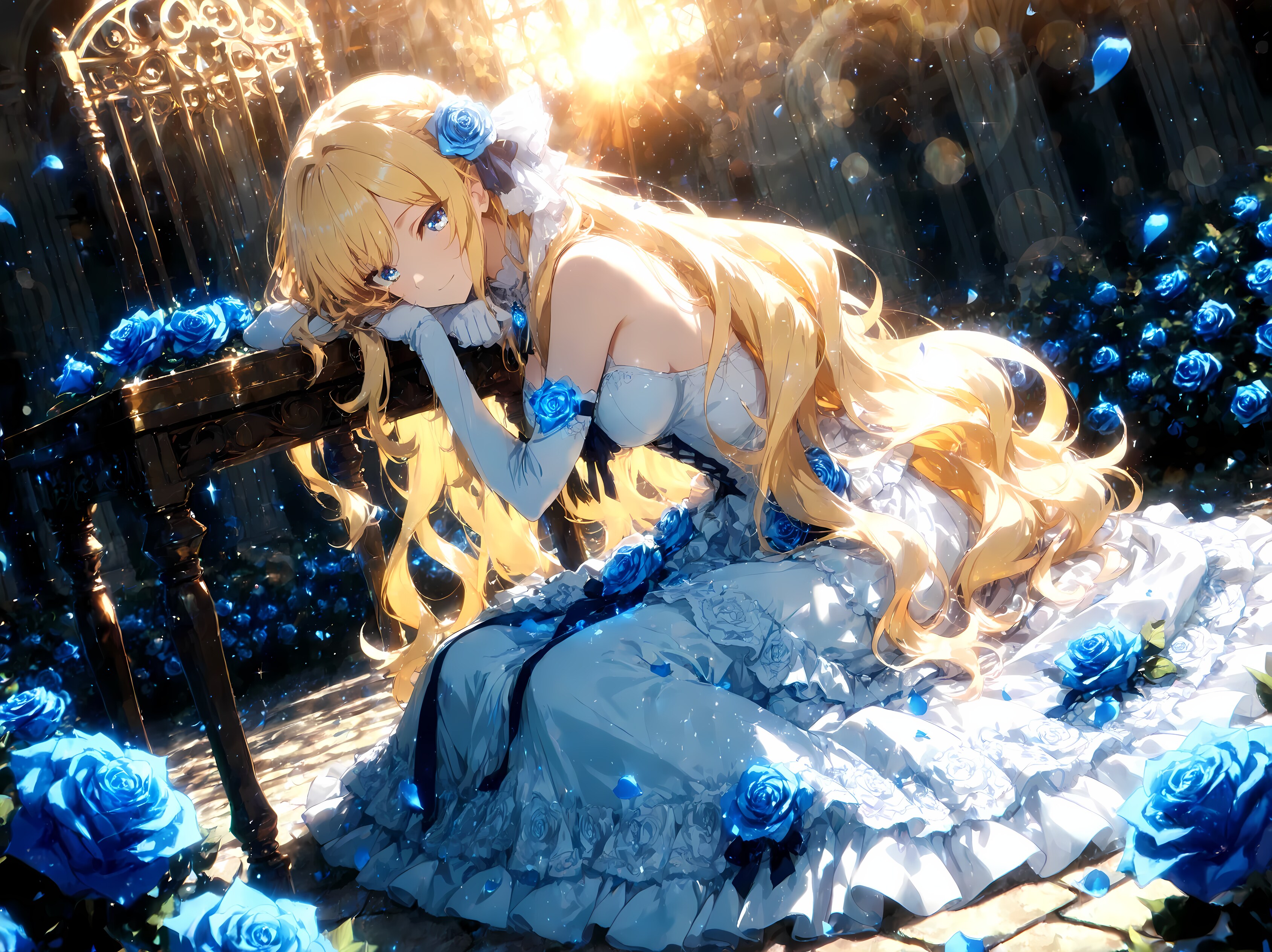 青薔薇に誓う | の人気AIイラスト・グラビア