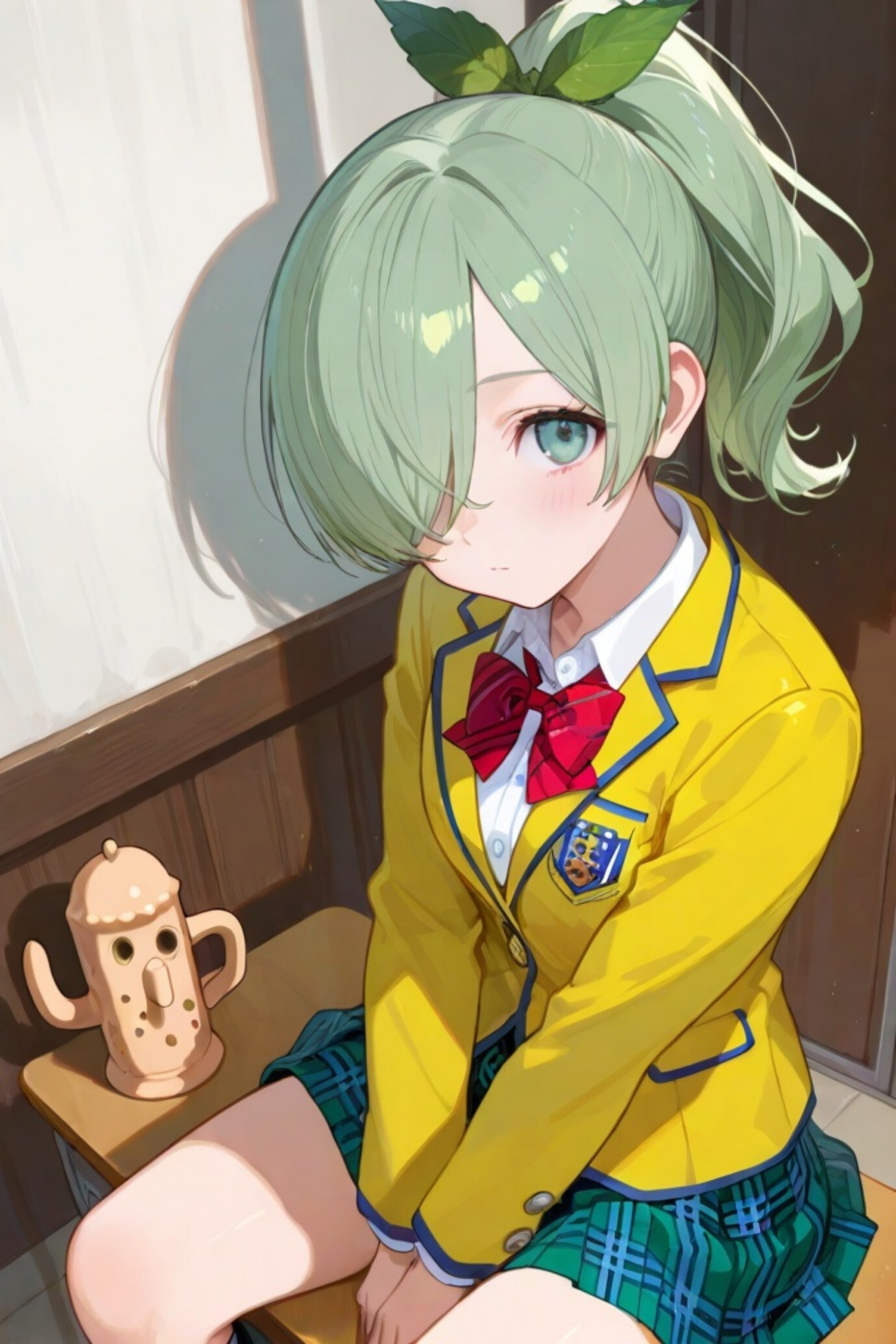 埴輪と緑髪ちゃん | の人気AIイラスト・グラビア