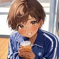 部活後の水分補給を怠らない眼鏡っ娘 7枚目