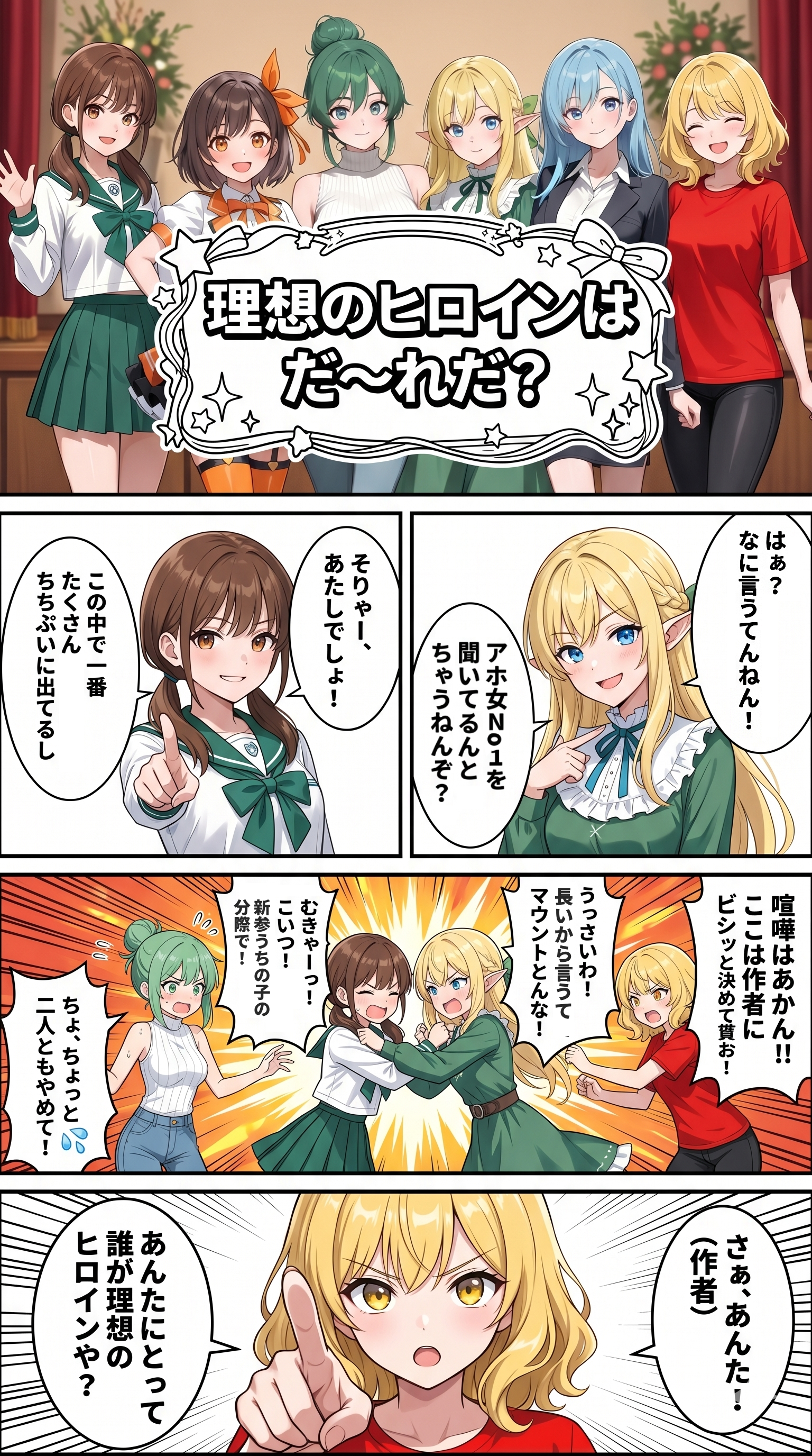 理想のヒロインはだ～れだ？ | の人気AIイラスト・グラビア