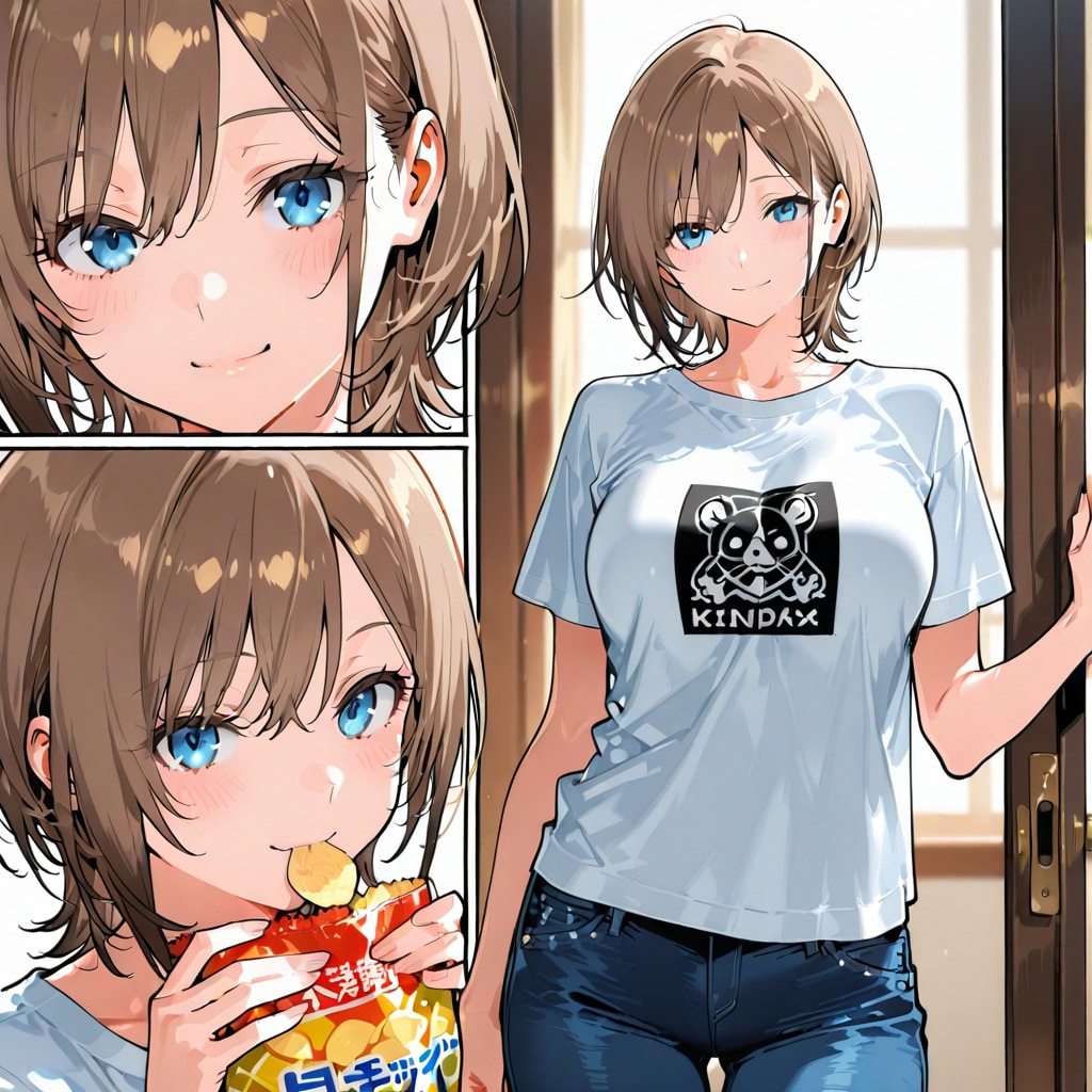 兄きー、一緒に限定販売のポテチ食べない？え！？私を食べるから、後回しー？もぉ、兄きのスケベっ！