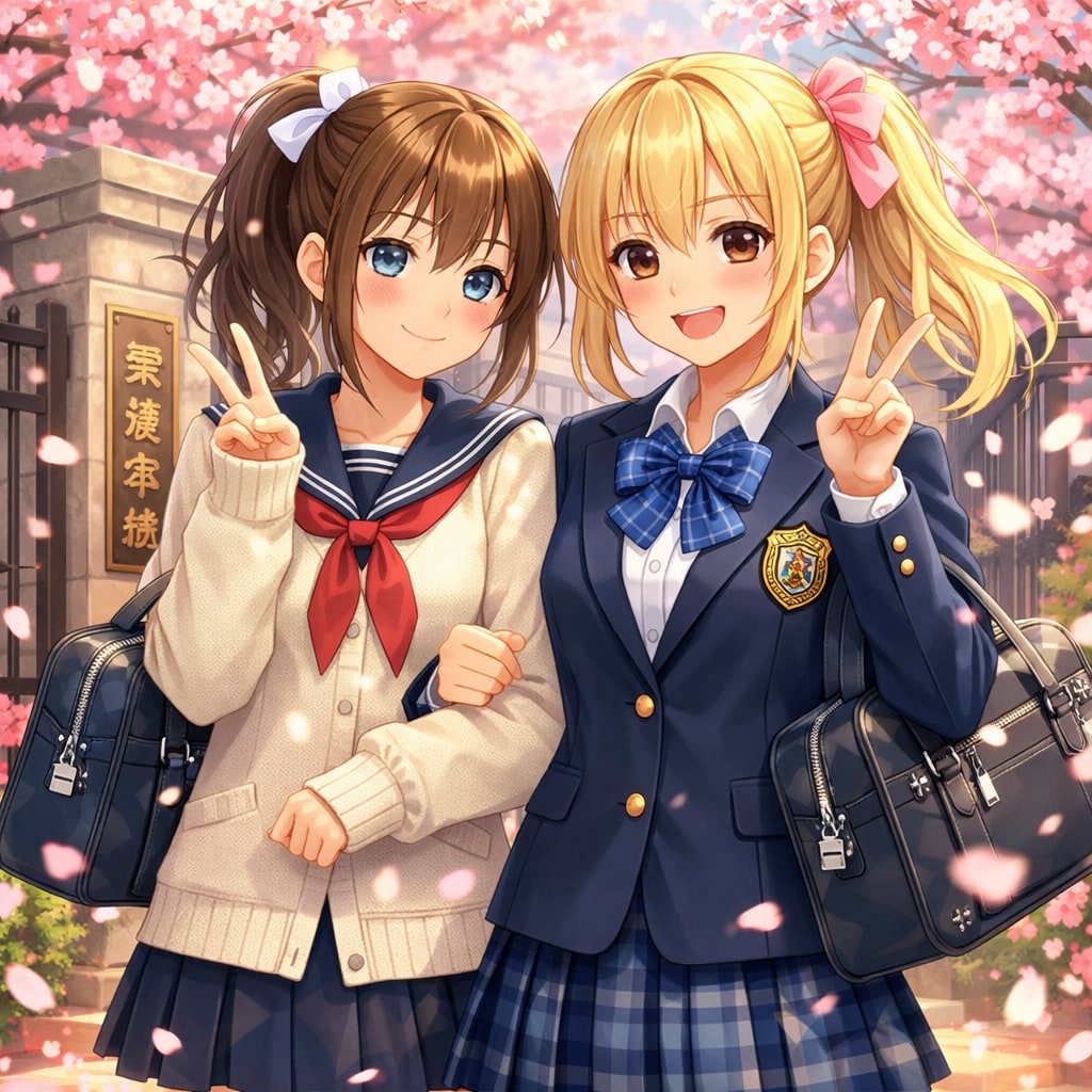 入学🌸学校が違ってもベストフレンドだよ♥️