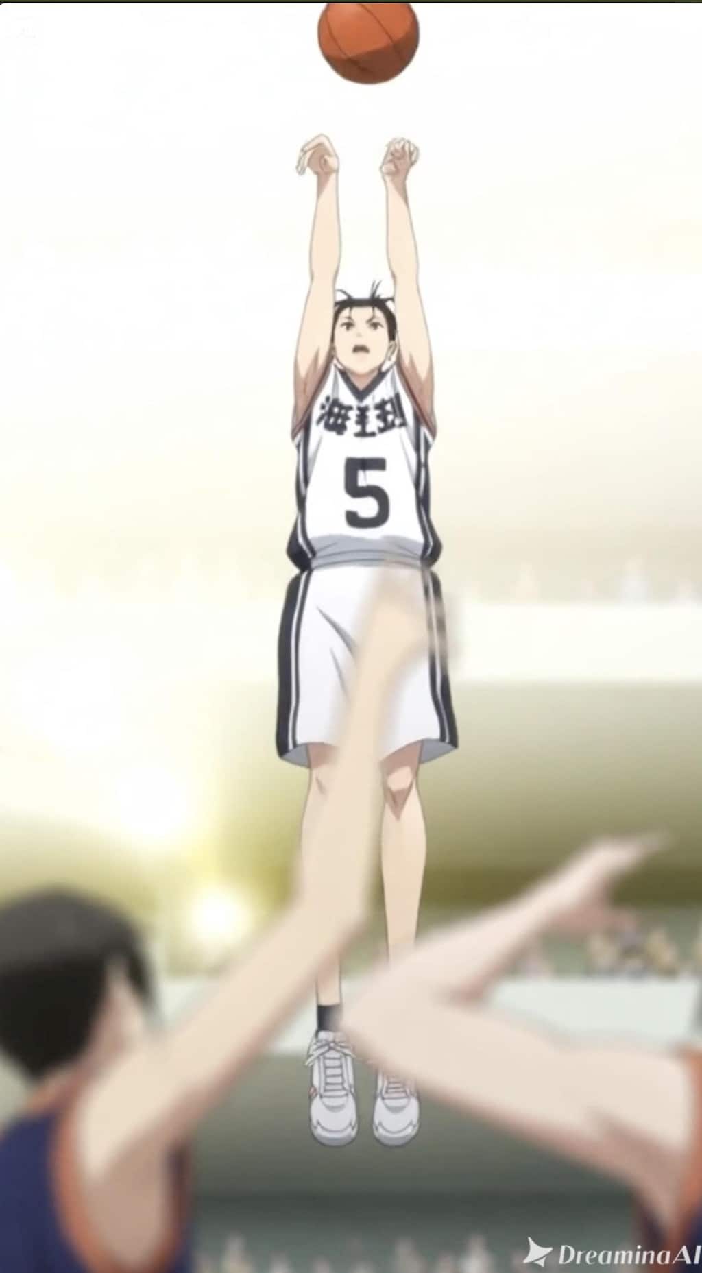 女バスのジャンプシュート378