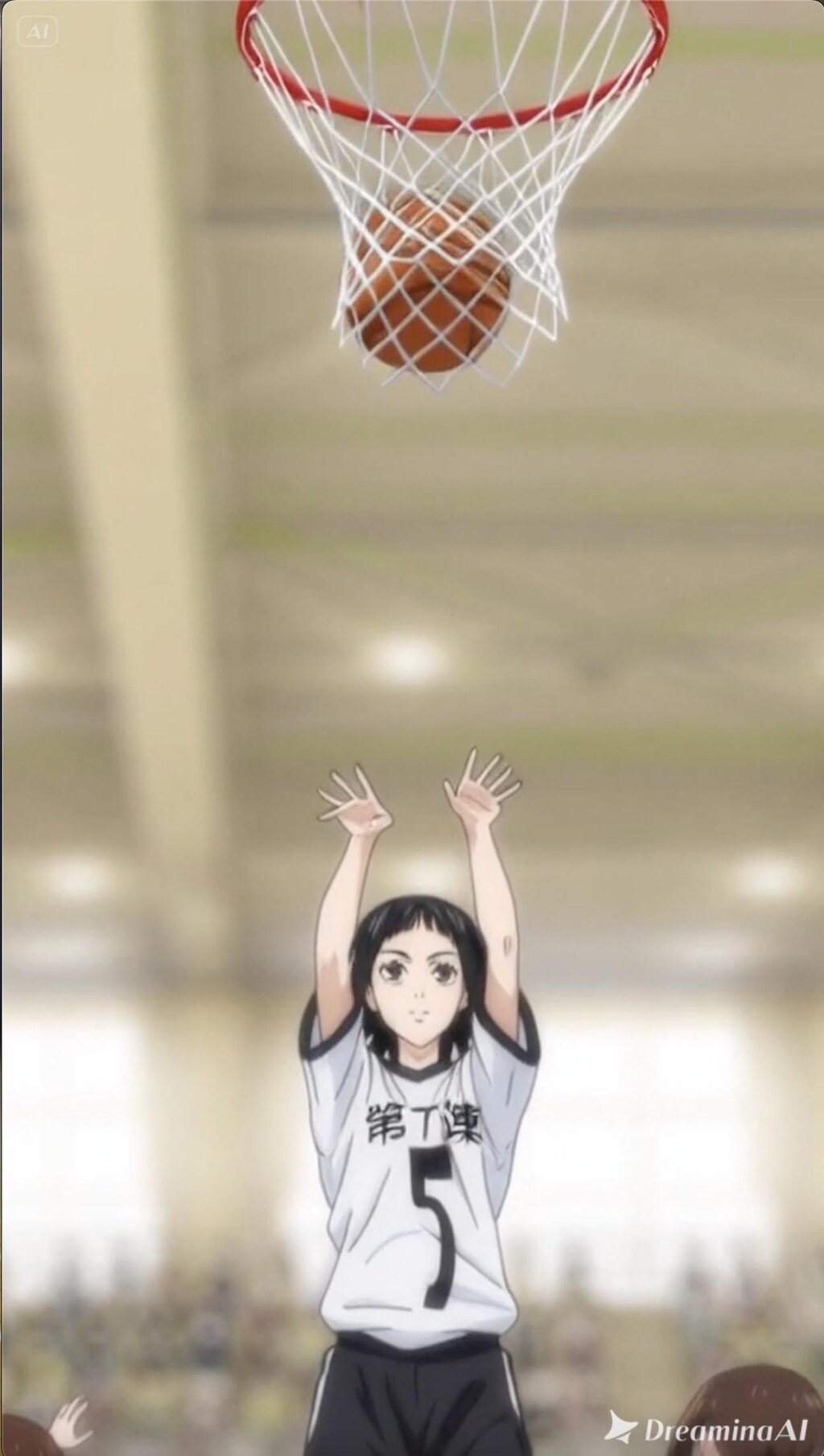 女バスのジャンプシュート378