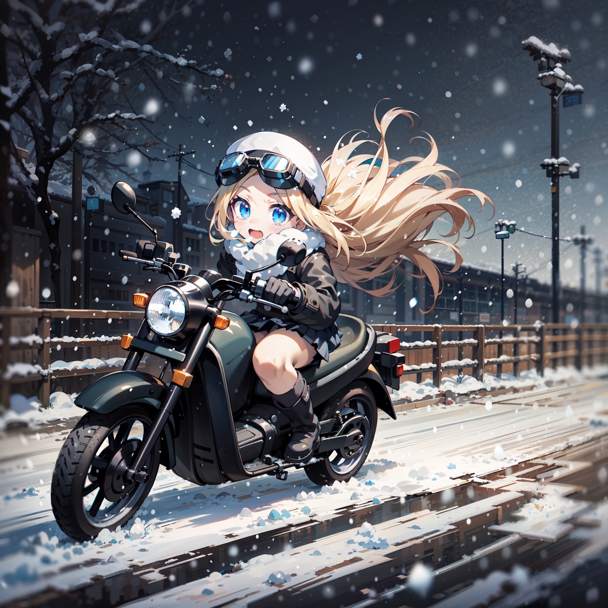 ひゃ～ 雪だ～