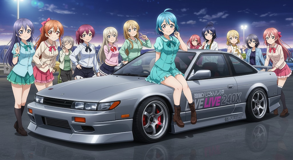 ラブライブキャラとS13シルビア