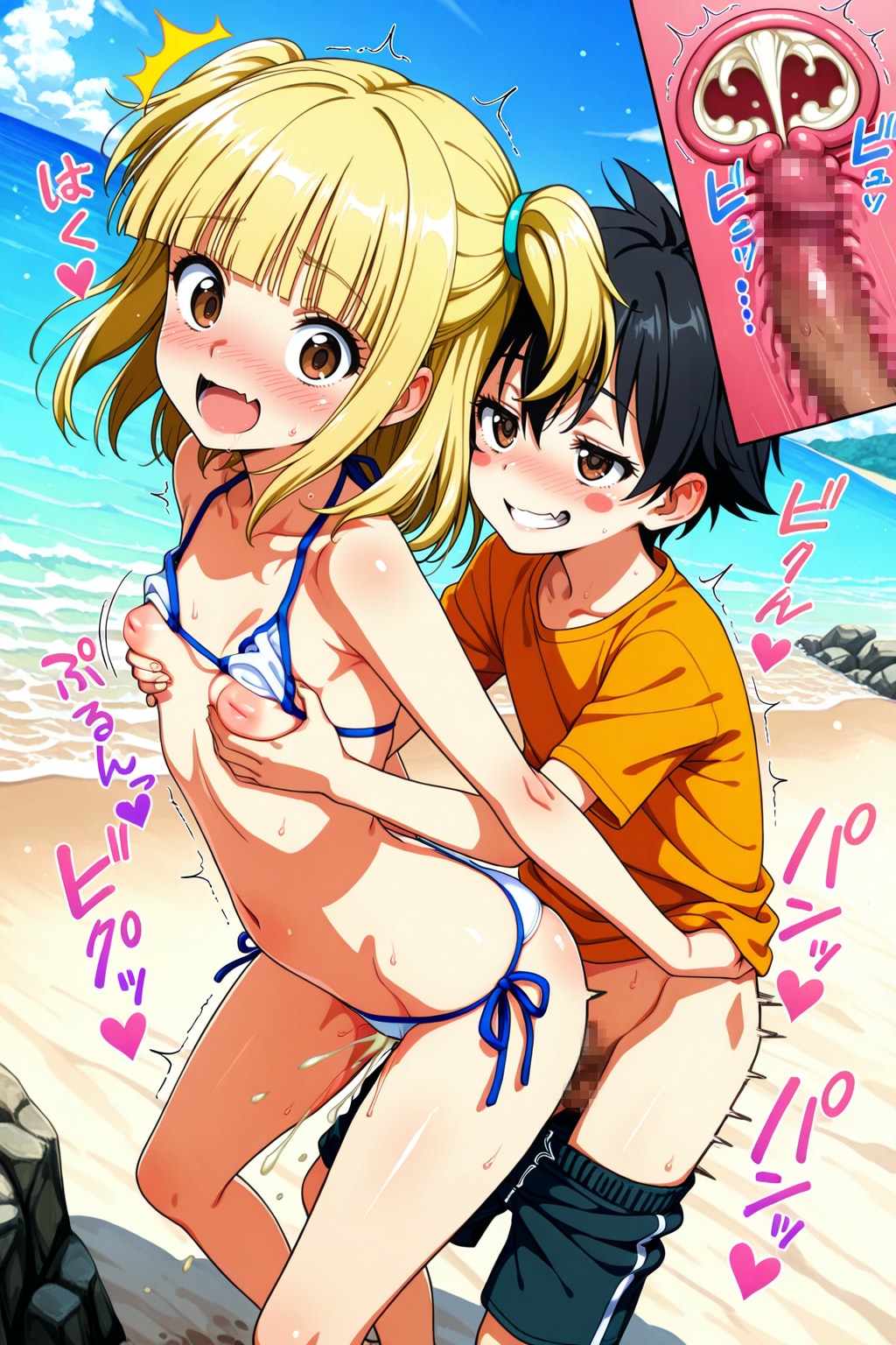 ルイス・キャンベルちゃんと腰ぶつけっこ