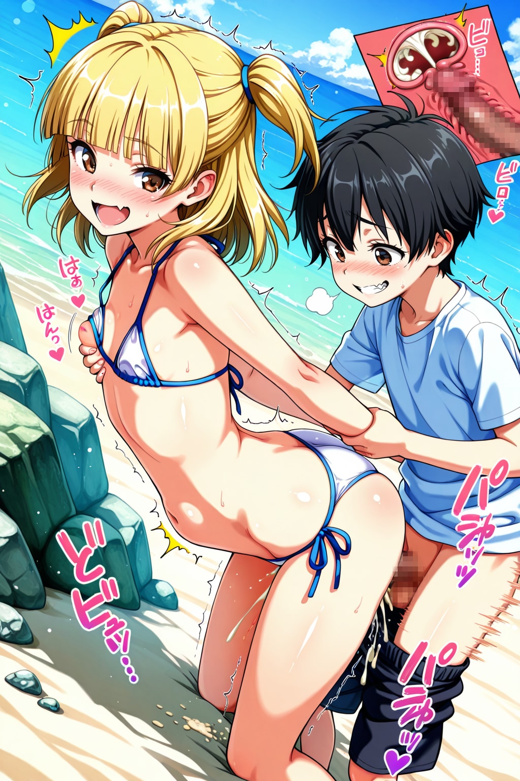 ルイス・キャンベルちゃんと腰ぶつけっこ