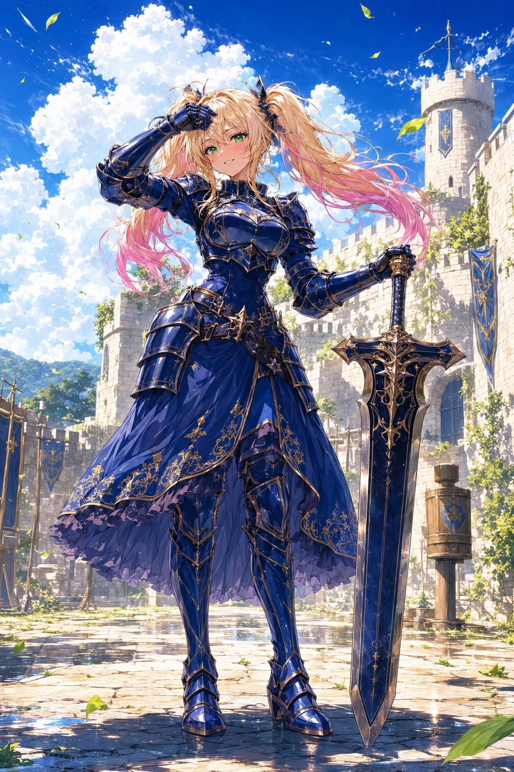 夏の剣術鍛錬