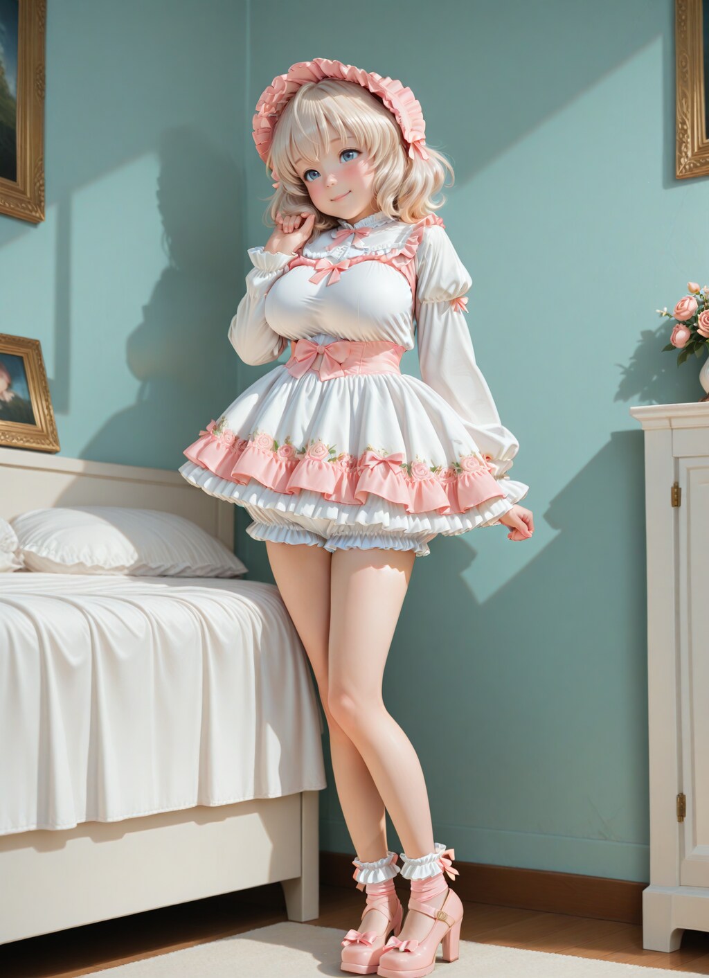 甘ロリ⁉️なおんなのこ(*^_^*)😄【model：pornmasterPro_noobV3VAE】