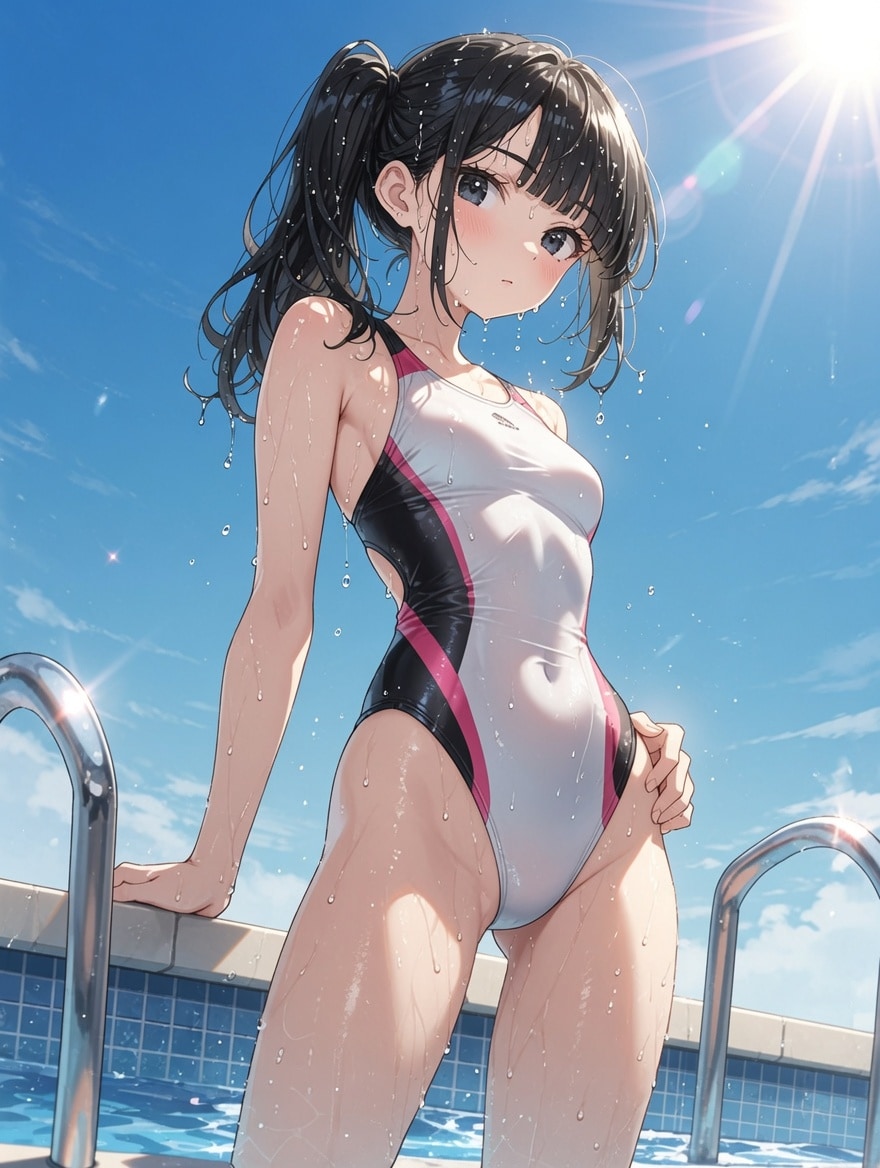 黒髪ちゃんは競泳少女
