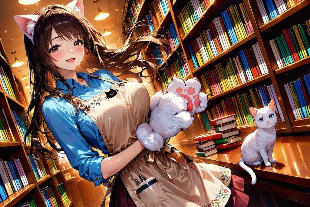 大きな猫のいる本屋さん