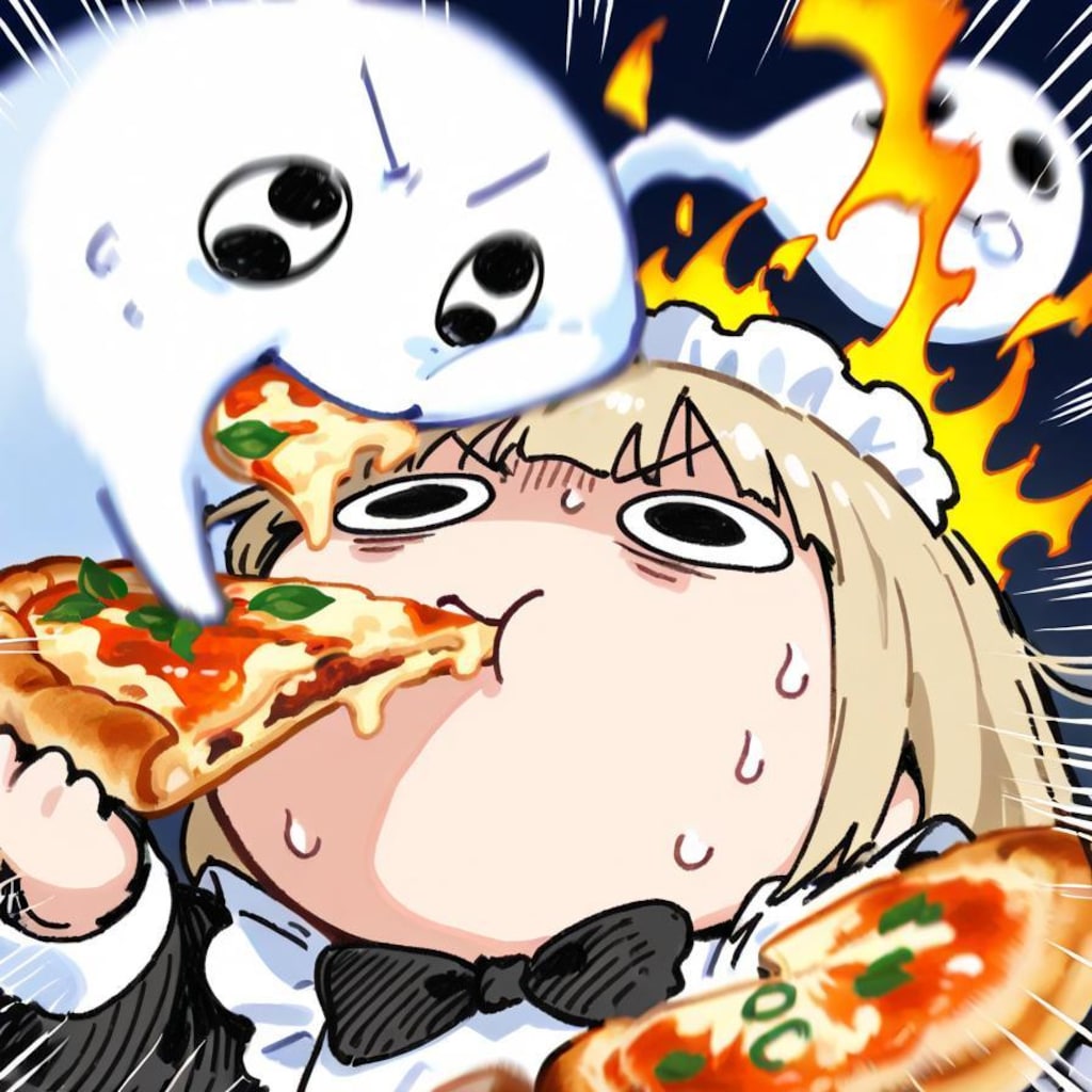 👻🍕<もう一息や、パゥアーをおピッツァに！