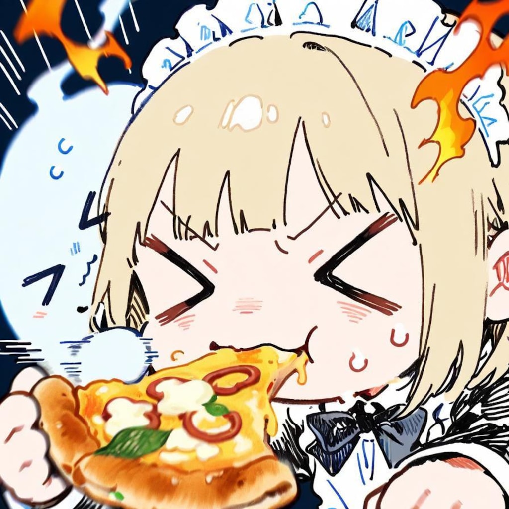 👻🍕<もう一息や、パゥアーをおピッツァに！