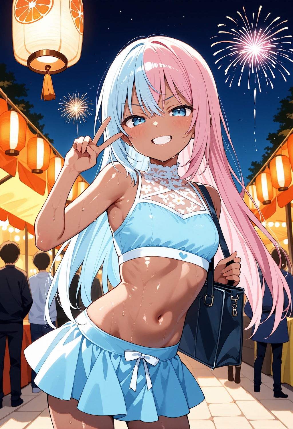 【今日の腹筋】祭り会場で